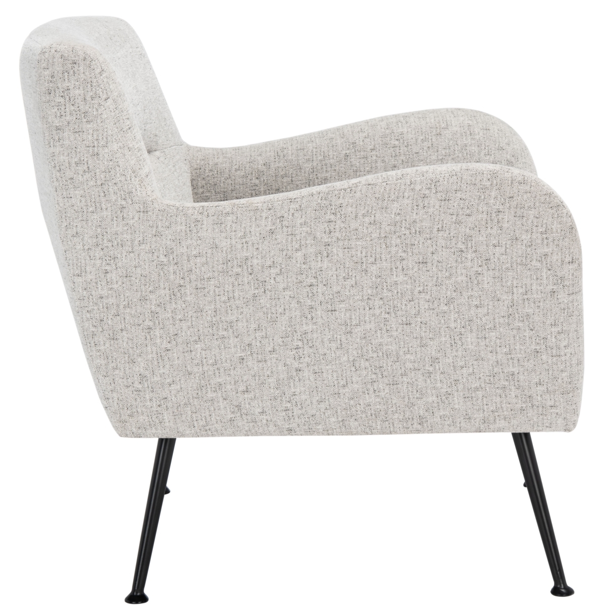 Tilbrook Arm Chair - Light Grey / Black - Safavieh - Image 7