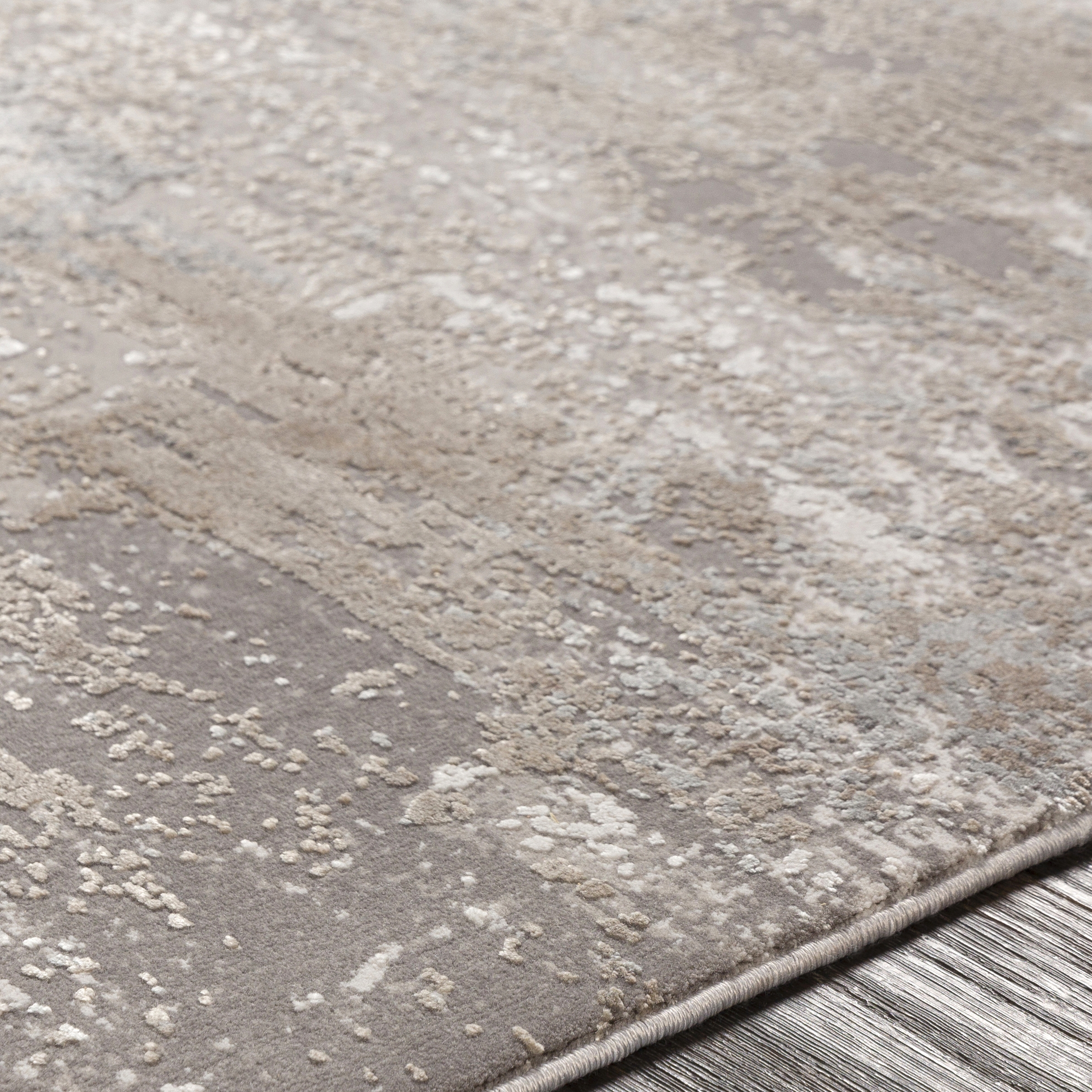 Solar Gray Indoor 7'9" x 11'2" Machine Woven Rug - Image 3