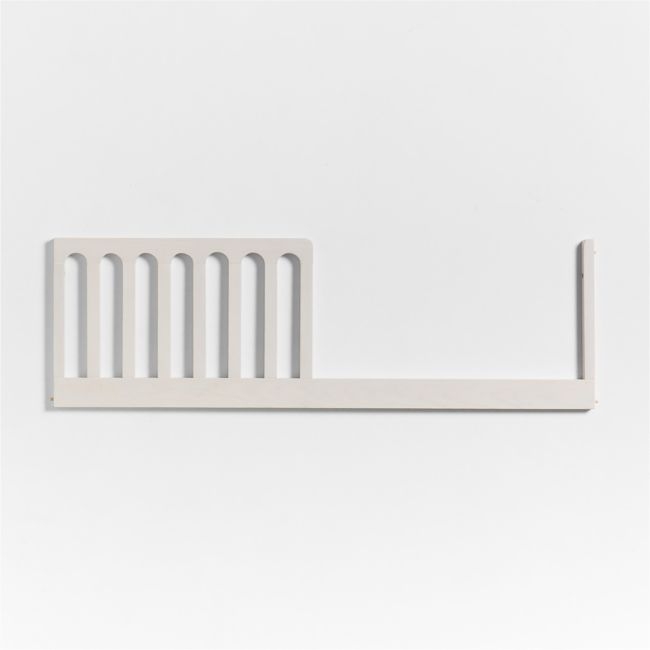 Archie Whitewashed Ash Wood Toddler Bed Rail - Image 0