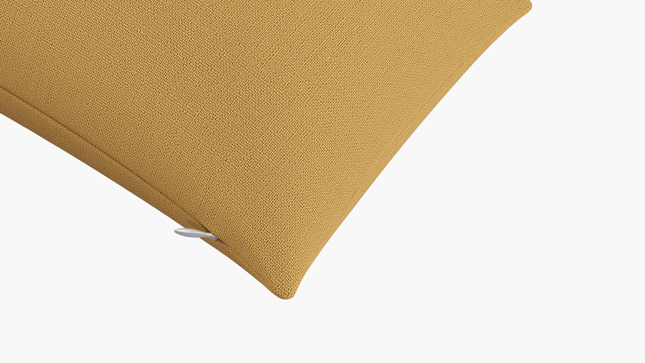 Throw Pillow 14" x 30", French Yellow Everyday Linen, 14" x 30" - Image 1