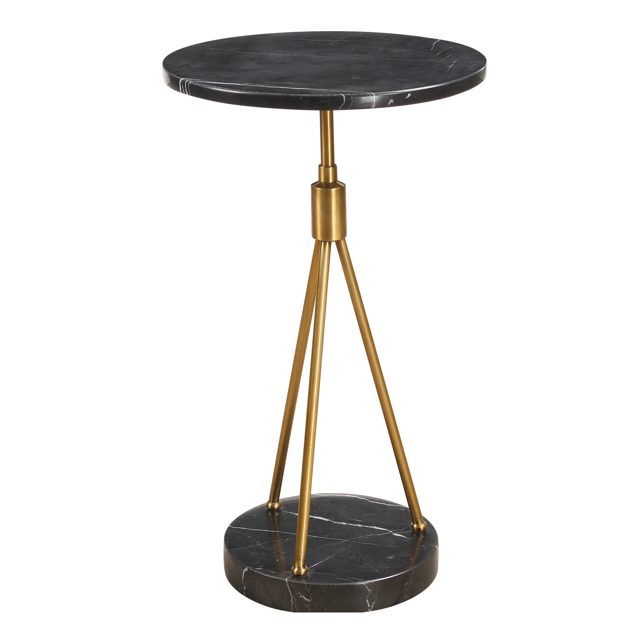 Rosston Black Marble Accent Table - Image 3