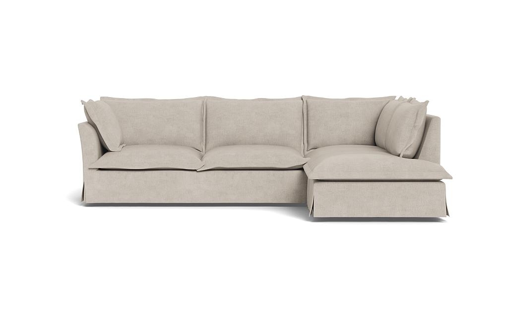 Skylar Slipcovered 3-Seat Right Bumper Sectional - Image 0