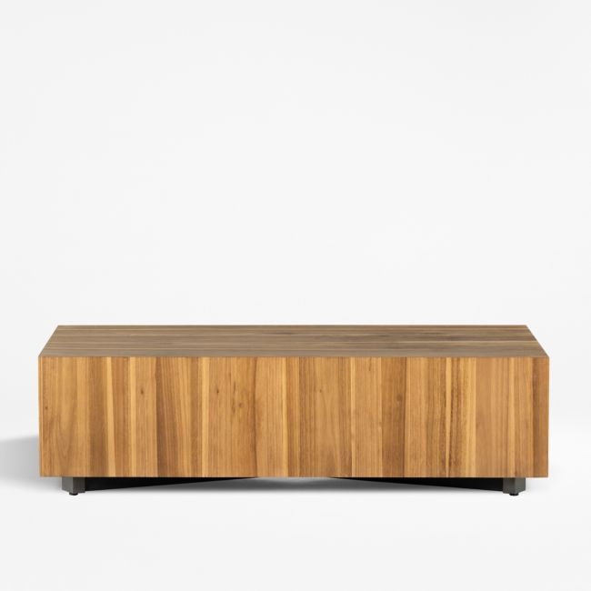 Dillon Natural Yukas Wood 53" Rectangular Coffee Table - Image 0