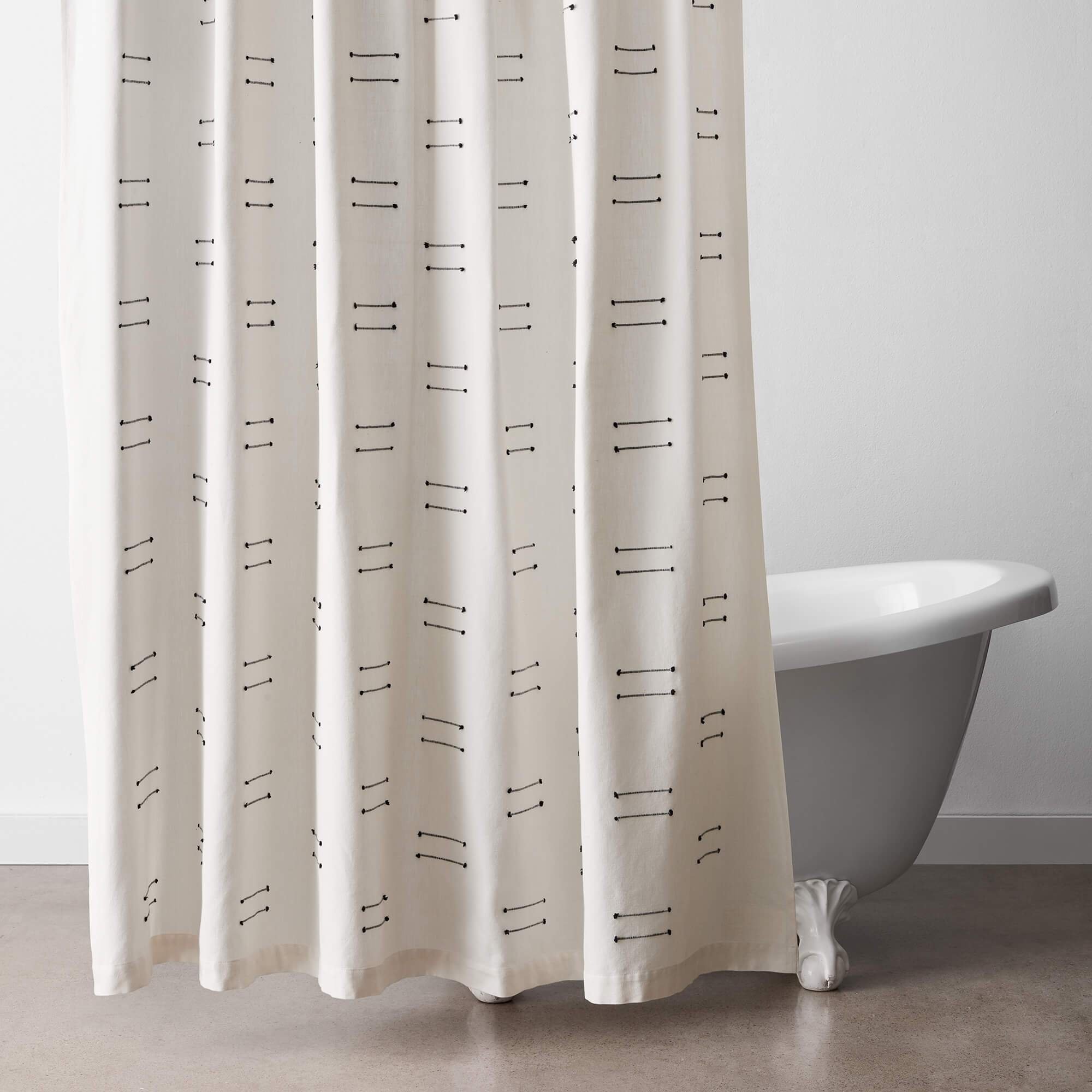 Chilka Shower Curtain - Cream By The Citizenry - Image 0
