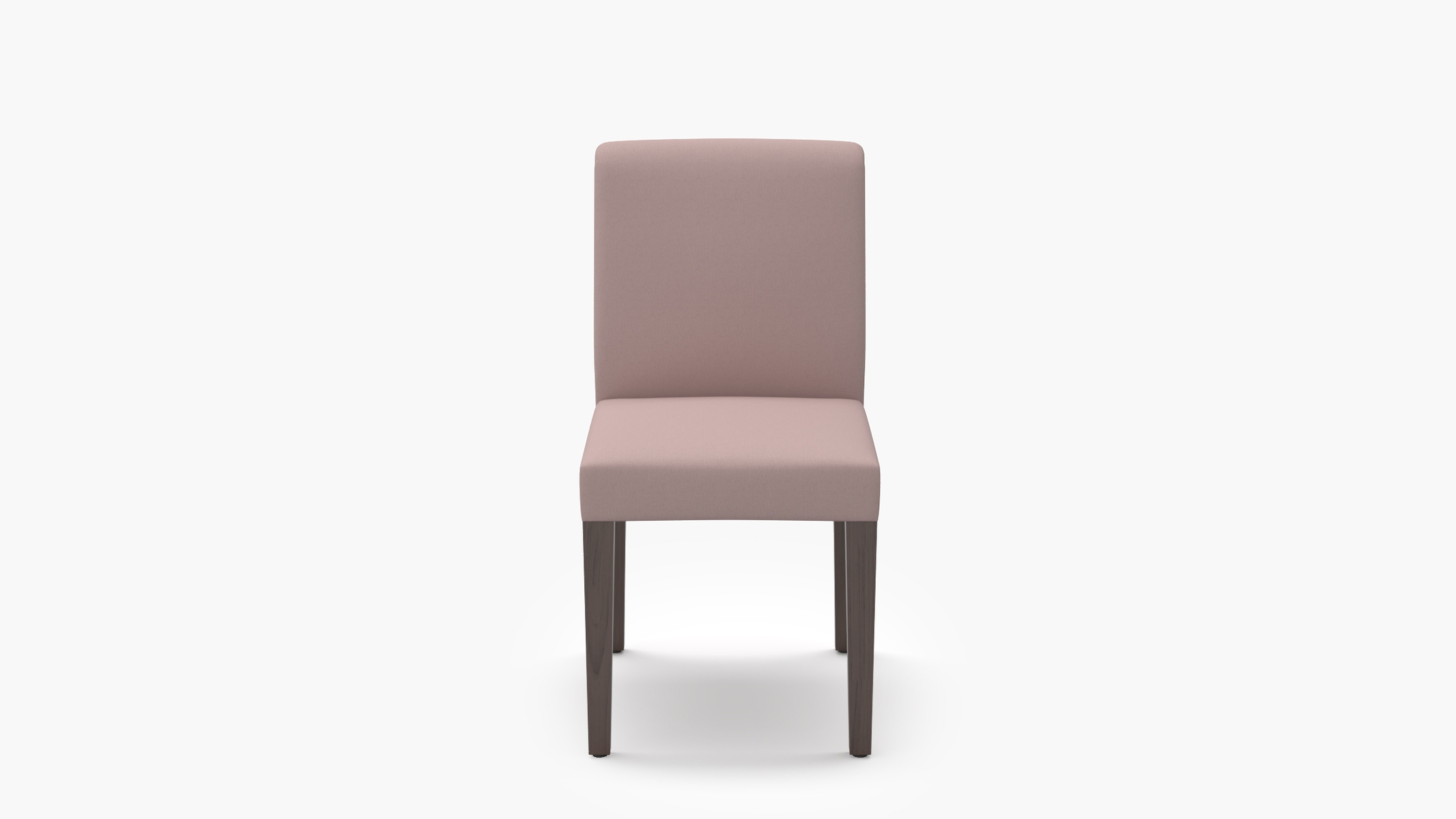 Signature Dining Chair, Blush Everyday Linen, Espresso Square Tapered Leg - Image 0