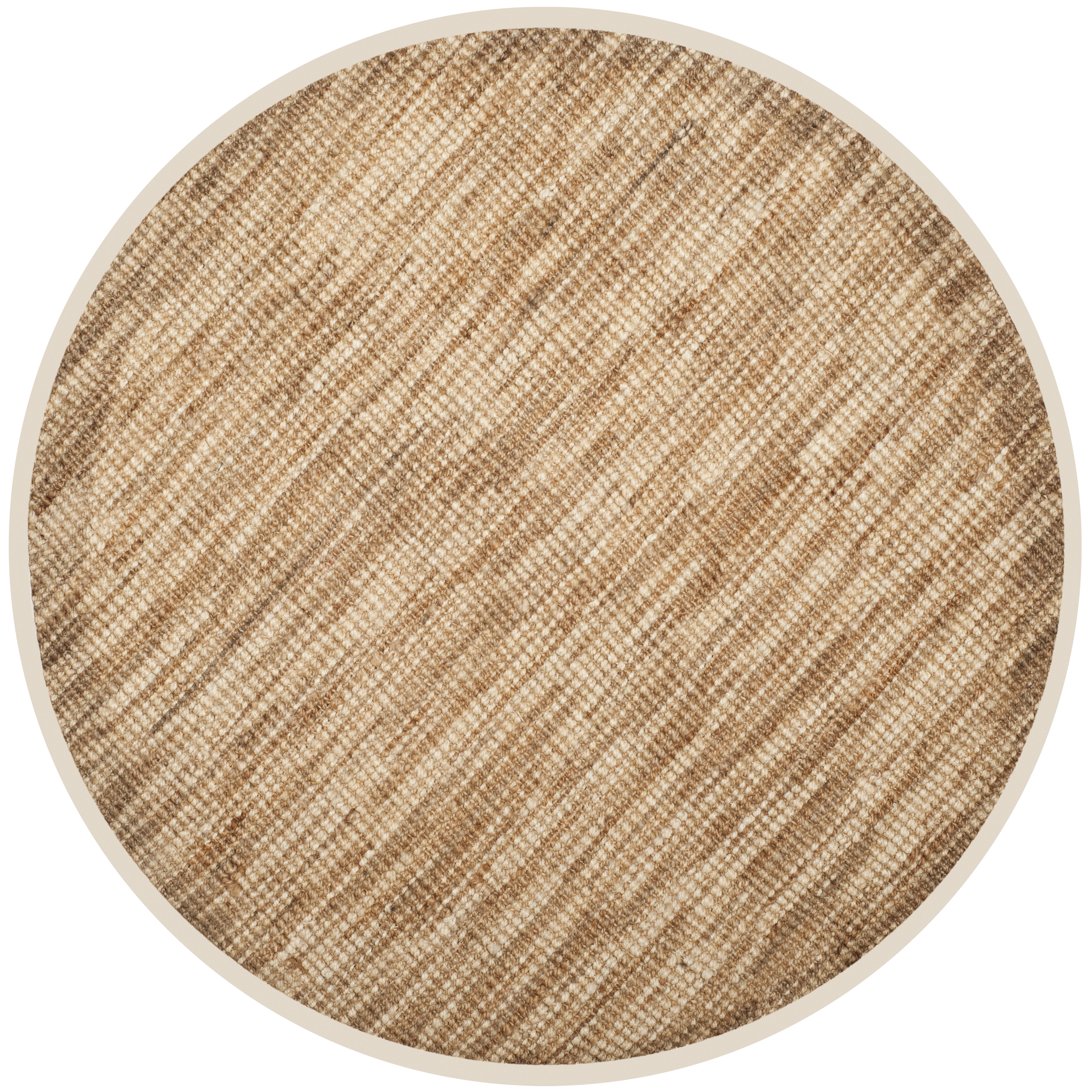 Arlo Home Hand Woven Area Rug, NF260A, Natural/Cream,  6' X 6' Round - Image 0