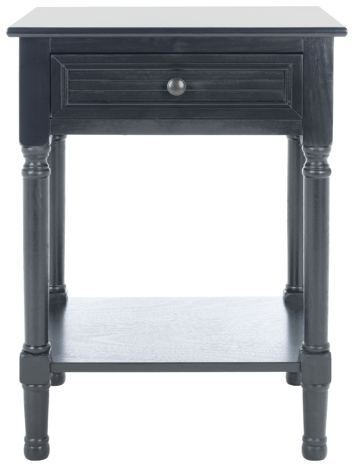 Tate 1 Drawer Accent Table - Black - Safavieh - Image 0