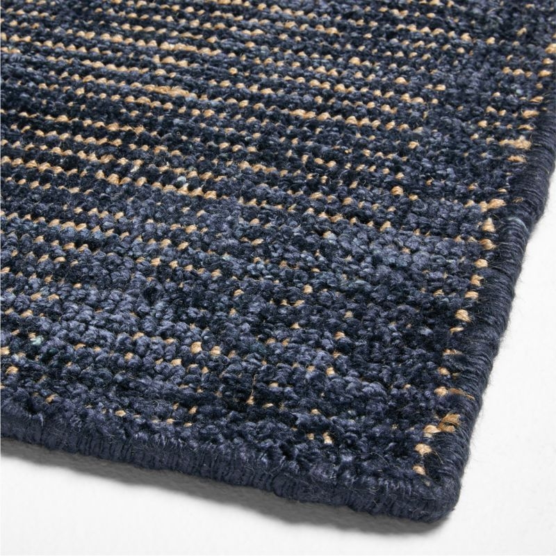 Whistler Viscose and Jute Blend Handwoven Blue Area Rug 8'x10' - Image 2