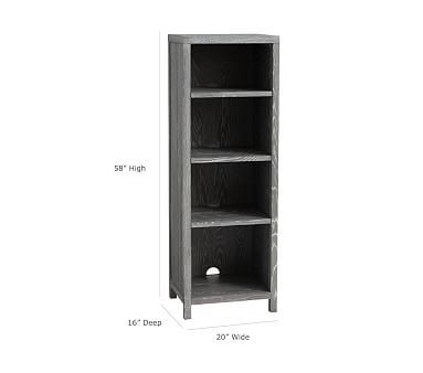 Charlie Bookcase Tower, Weathered Navy, UPS - Image 2