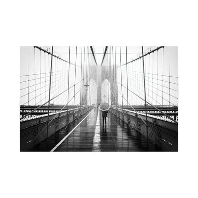 Brooklyn Bridge In Winter - Wrapped Canvas Print - Image 0