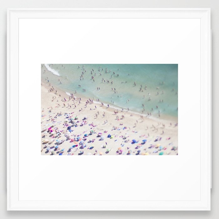 Beach Love Iv Framed Art Print by Ingrid Beddoes Photography - Scoop White - MEDIUM (Gallery)-22x22 - Image 0