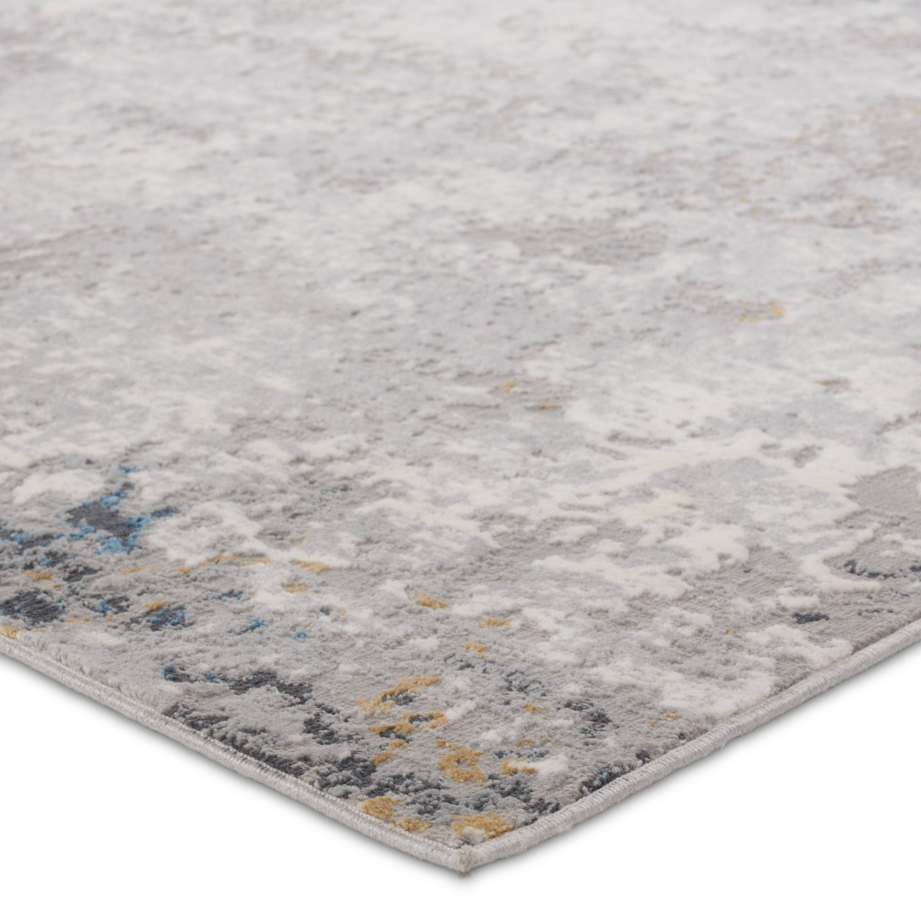 Lancet Abstract Silver/Blue Area Rug (6'X9') - Image 1