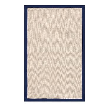 Chenille Jute Thick Solid Border Rug, 5X8, Light Pink, WE Kids - Image 2