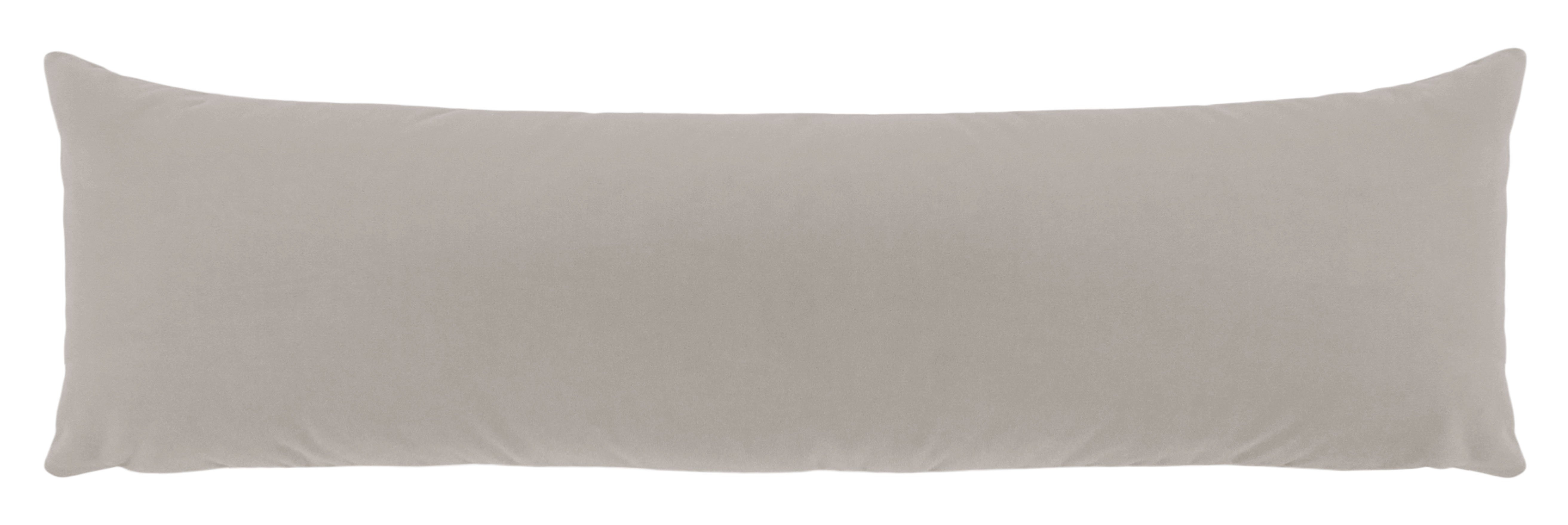 THE XL LUMBAR :: MOHAIR VELVET // DOVE GREY - 14" X 48" - Image 1