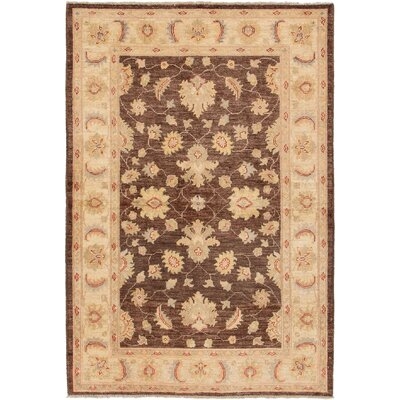 One-of-a-Kind Profant Hand-Knotted Dark Brown/Beige 4' x 6' Wool Area Rug - Image 0
