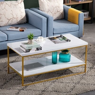 Gafford Sled Coffee Table with Storage - Image 0