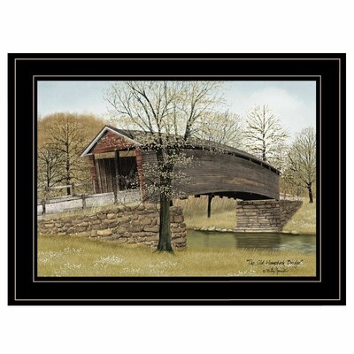 'The Old Humpback Bridge' by Billy Jacobs - Picture Frame Painting Print on Paper - Image 0