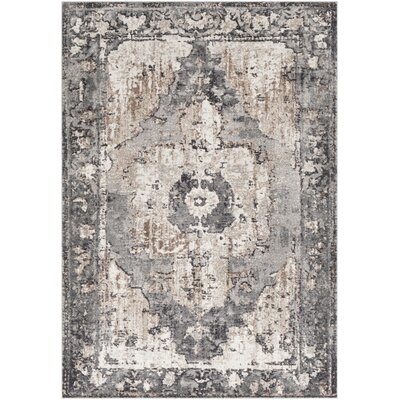 Ebenezer Distressed Charcoal Area Rug - Image 0