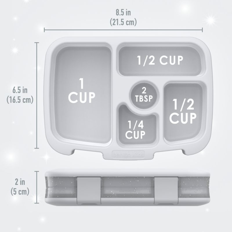 Bentgo ® Silver Glitter Kids Bento Lunch Box - Image 3