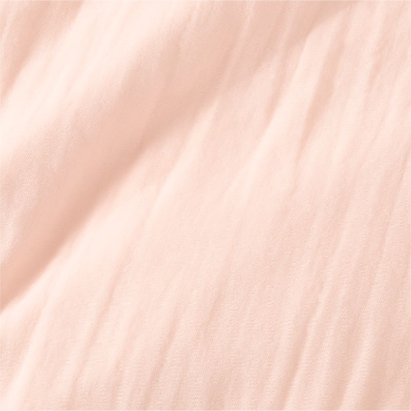 Supersoft Pale Pink Organic Cotton Gauze Toddler Duvet Cover - Image 1