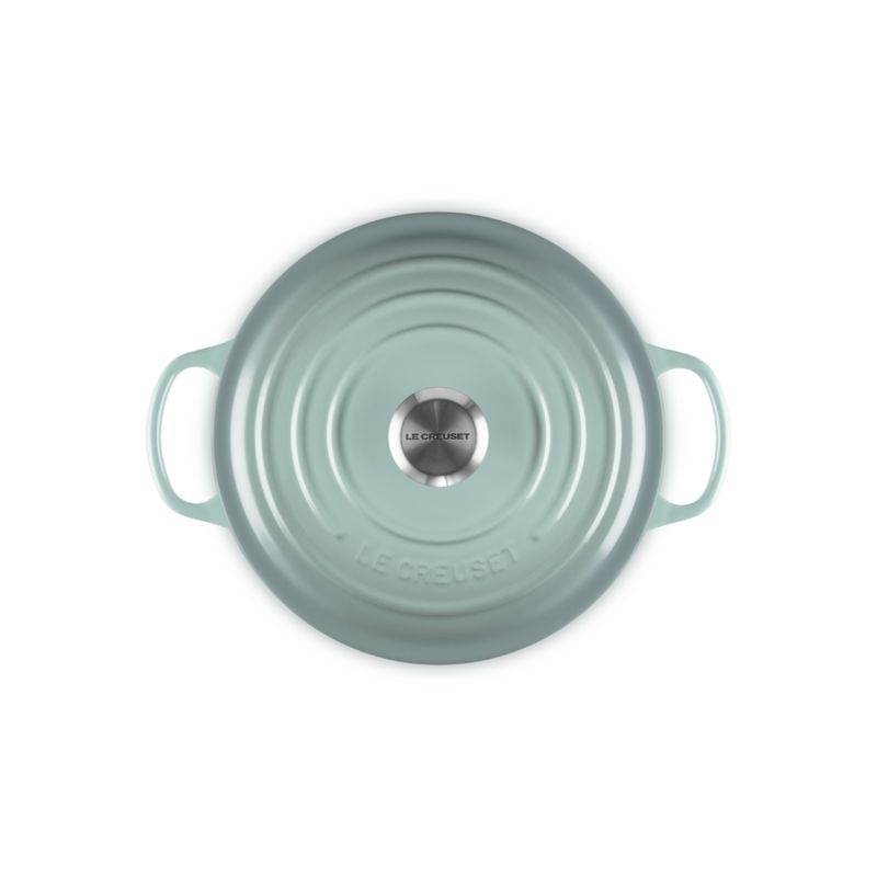 Le Creuset ® Signature 6.5-Qt. Sea Salt Enameled Cast Iron Deep Round Oven - Image 2
