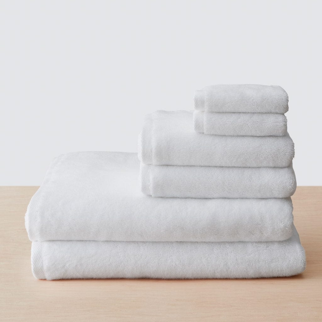 The Citizenry Organic Plush Bath Sheet Set Set of 6 | Charcoal - Image 2