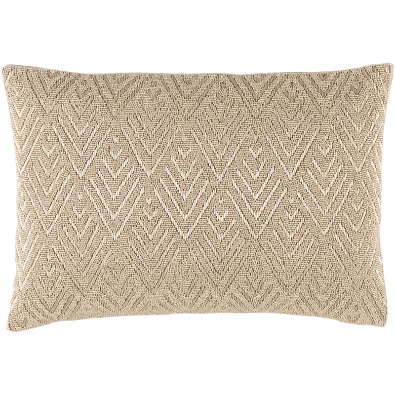 Surya Prescott Cotton Lumbar Pillow Cover Color: Neutral - Image 0