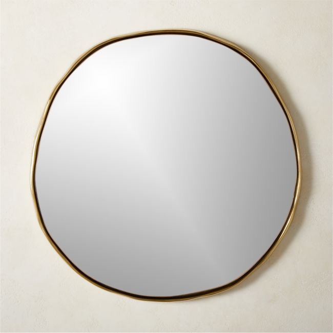 Sombra Brass Mirror 24" - Image 0