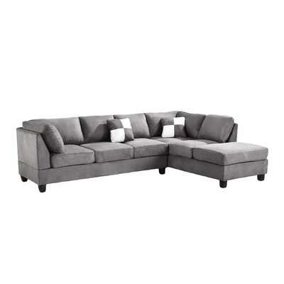 Balazs 111" Faux Leather Reversible Sectional - Image 0