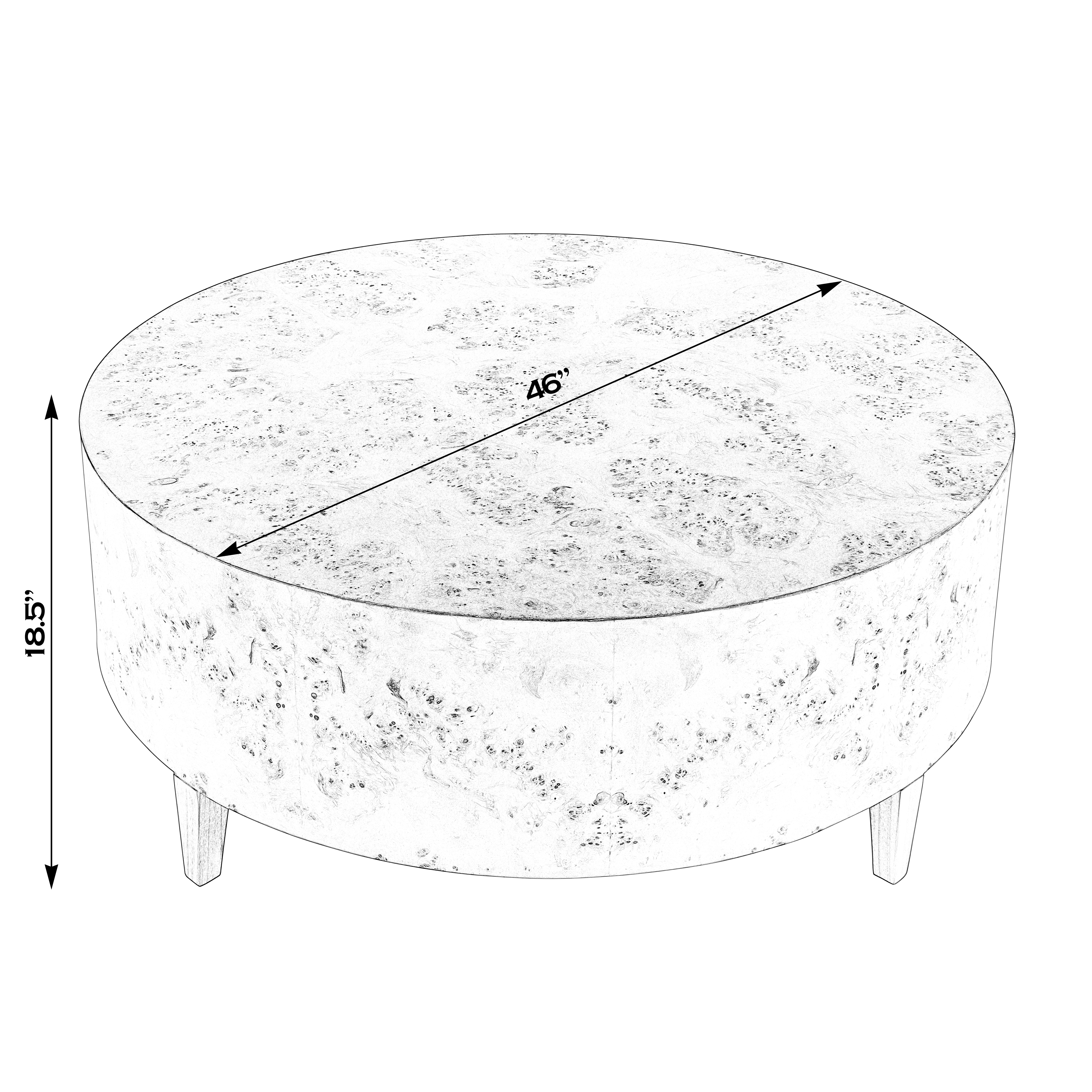 Billie Light Burl Coffee Table - Image 2