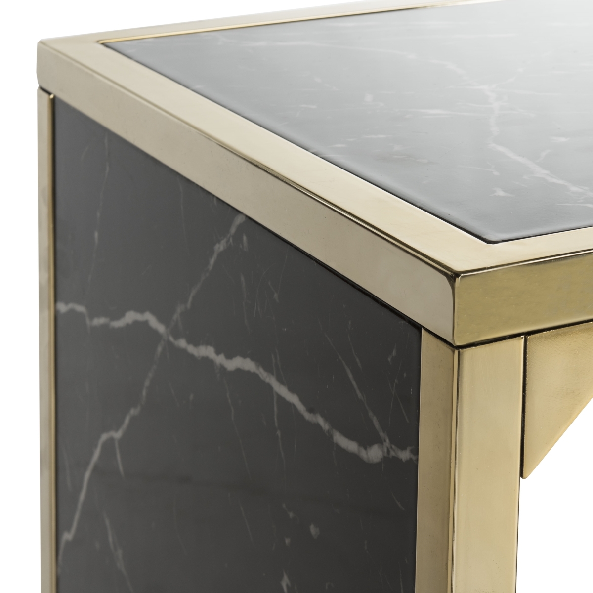 Kylie Console Table - Black / Brass - Safavieh - Image 2