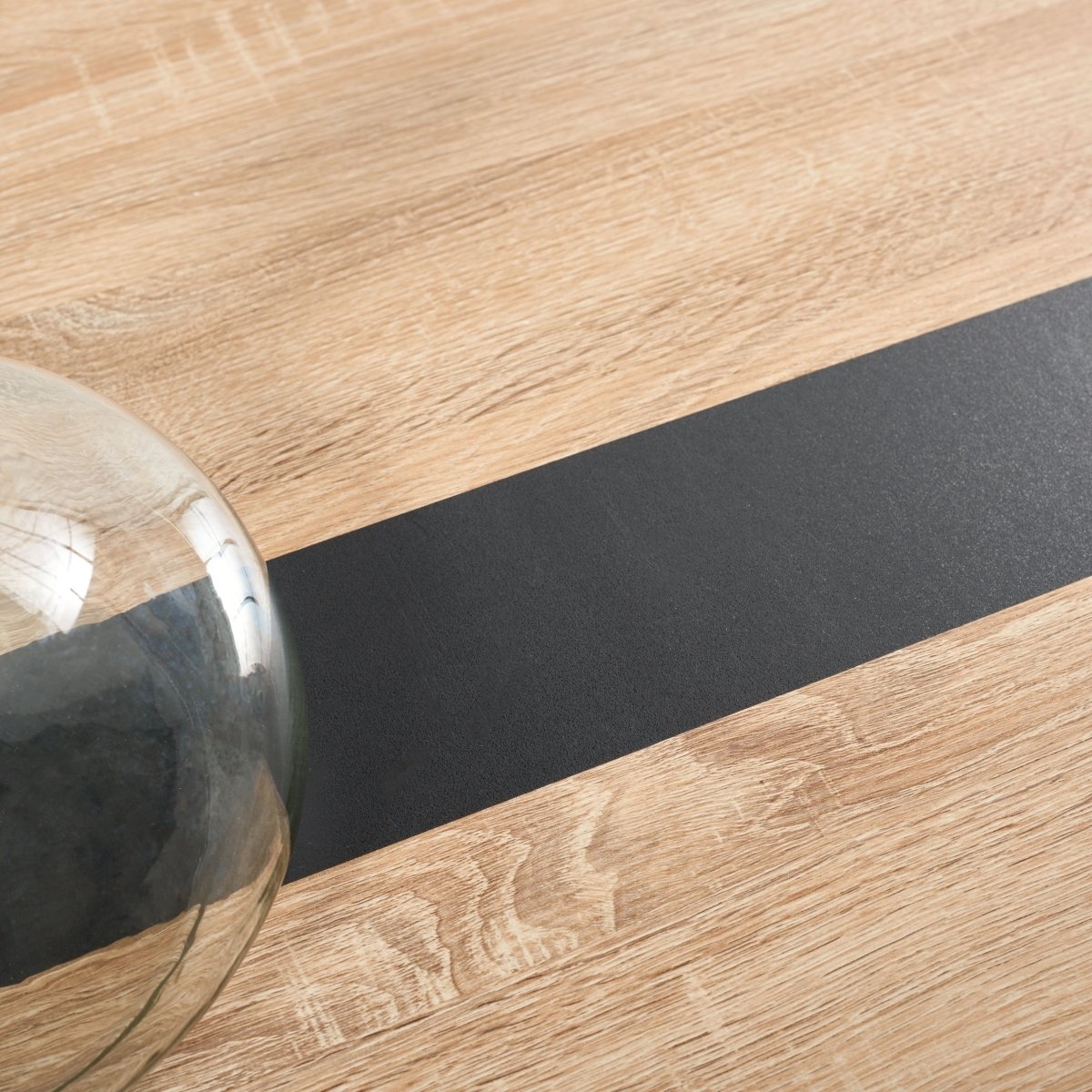 Alarick Dining Table - Natural / Black - Safavieh - Image 2