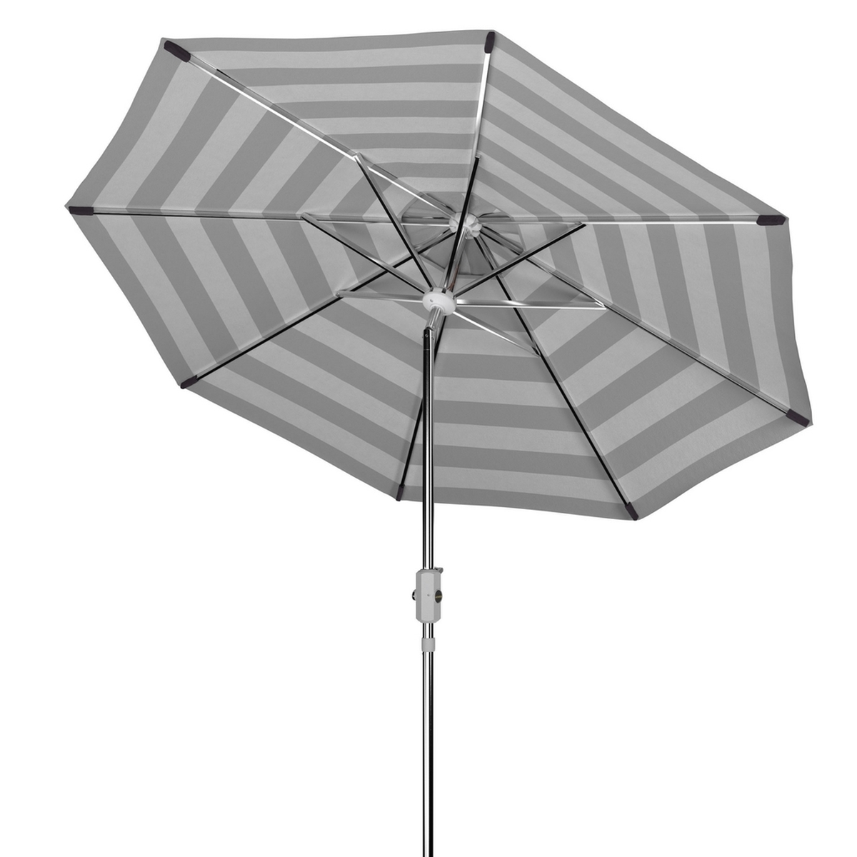 Iris Fashion Line 9Ft Umbrella - Black/White - Safavieh - Image 4