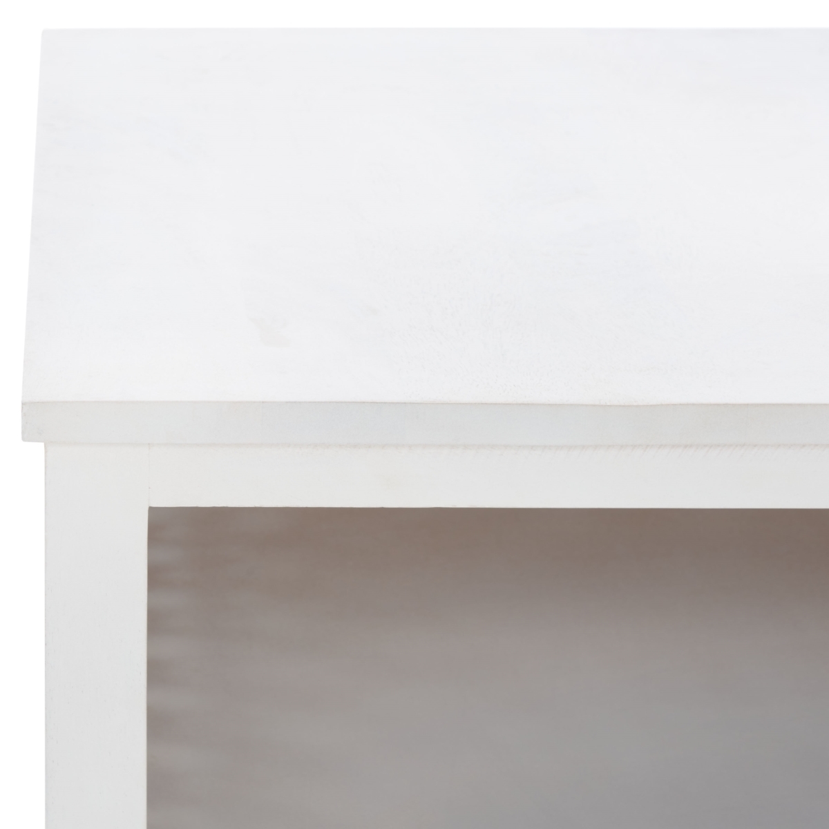 Squall Square 1 Shelf Coffee Table - White Washed - Safavieh - Image 2