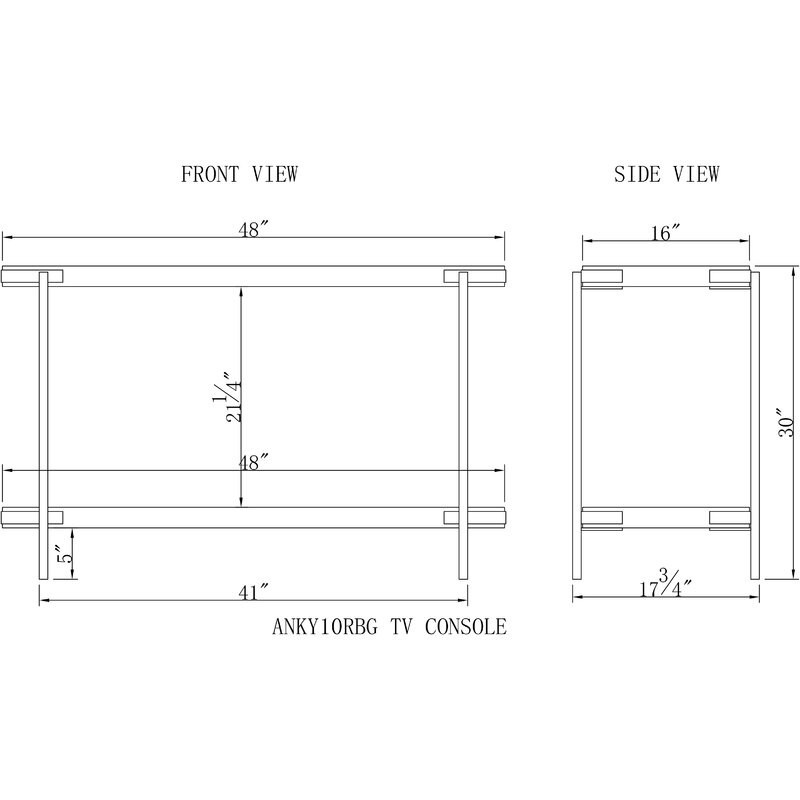 Aquino 48" Console Table - Image 6
