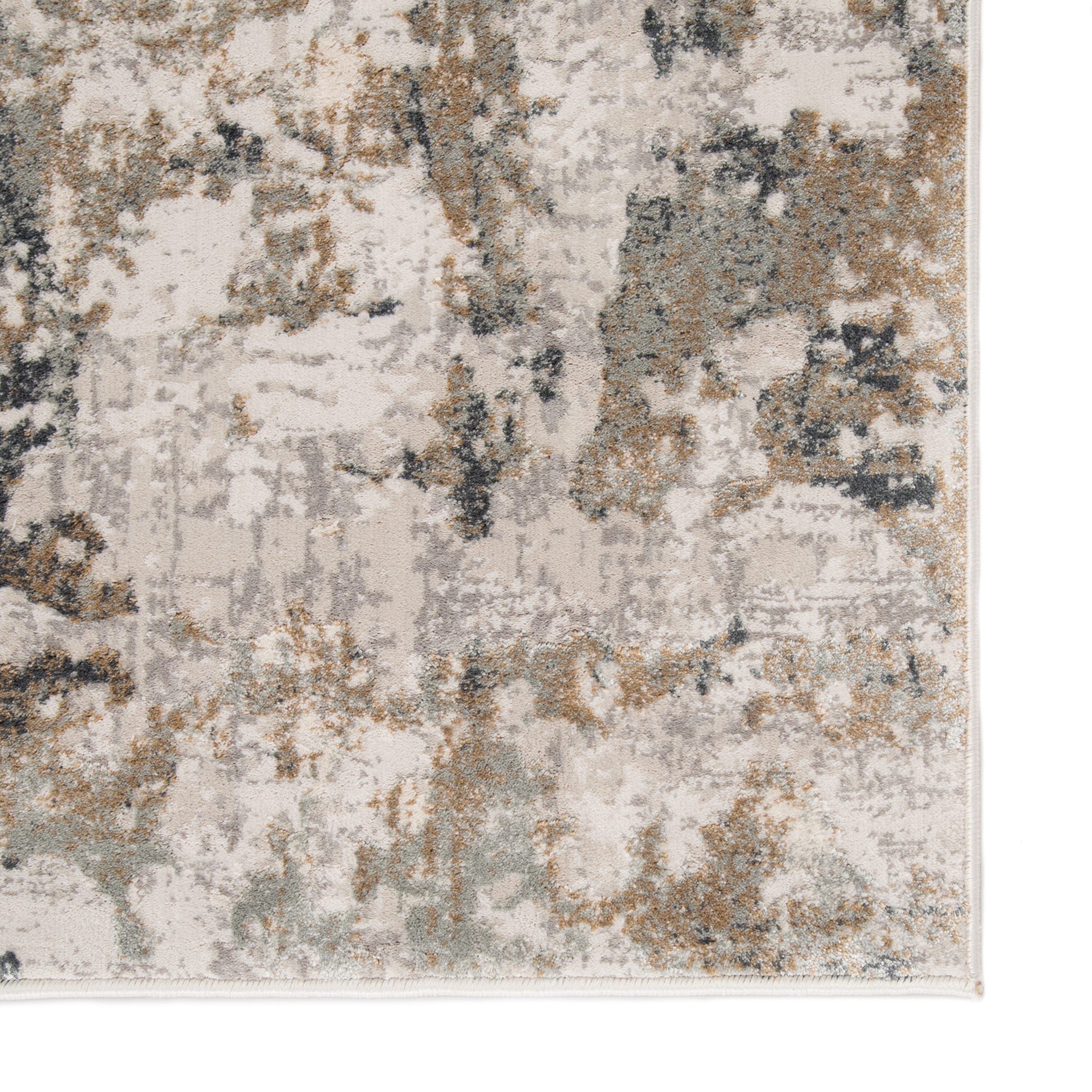 Lynne Abstract White/ Gray Area Rug (5' X 7'6") - Image 3