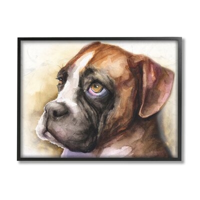 Boxer Puppy Dog Eyes Adorable Pet Portrait - Image 0