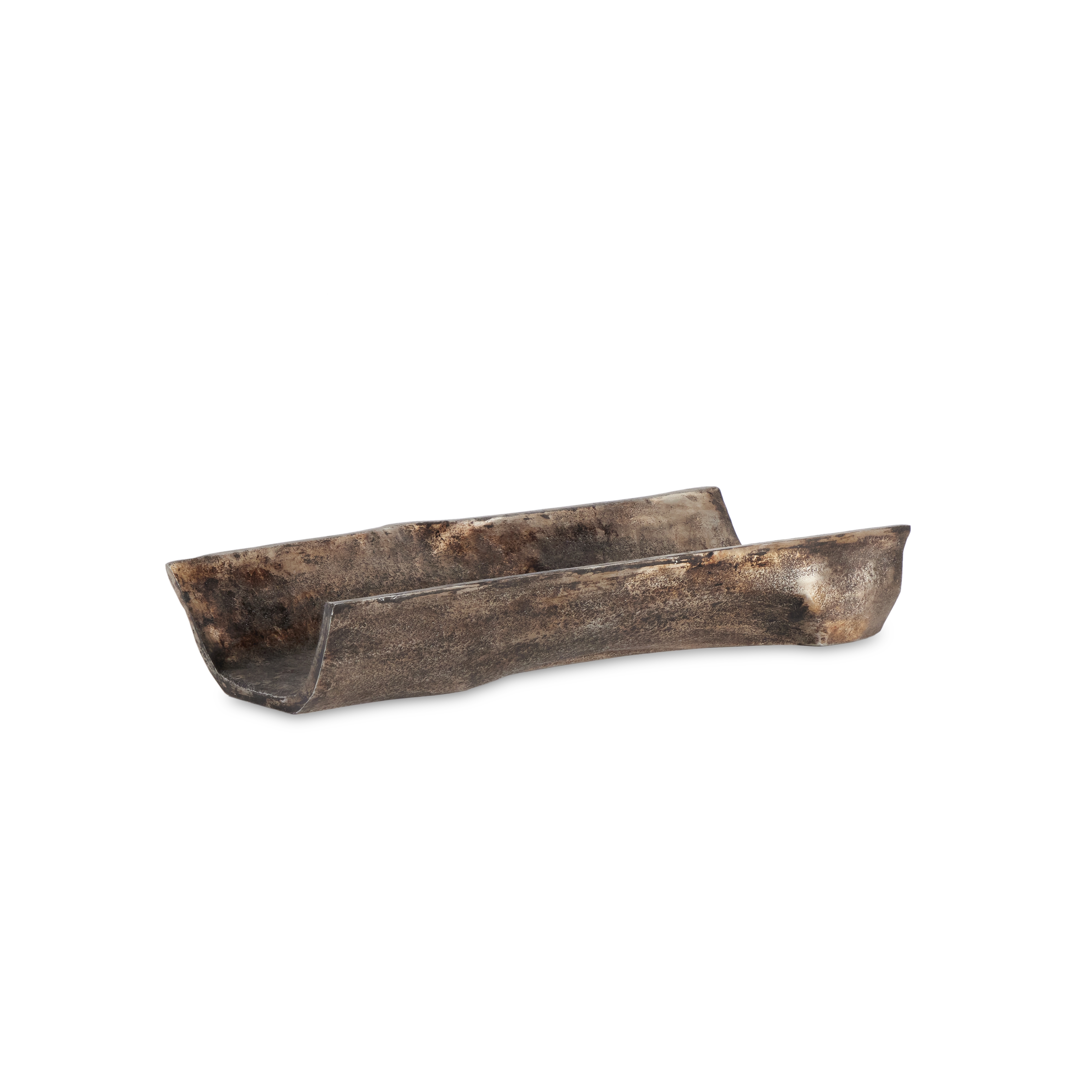 Jagen Outdoor Tray - Rustic Cast Aluminum - Image 0