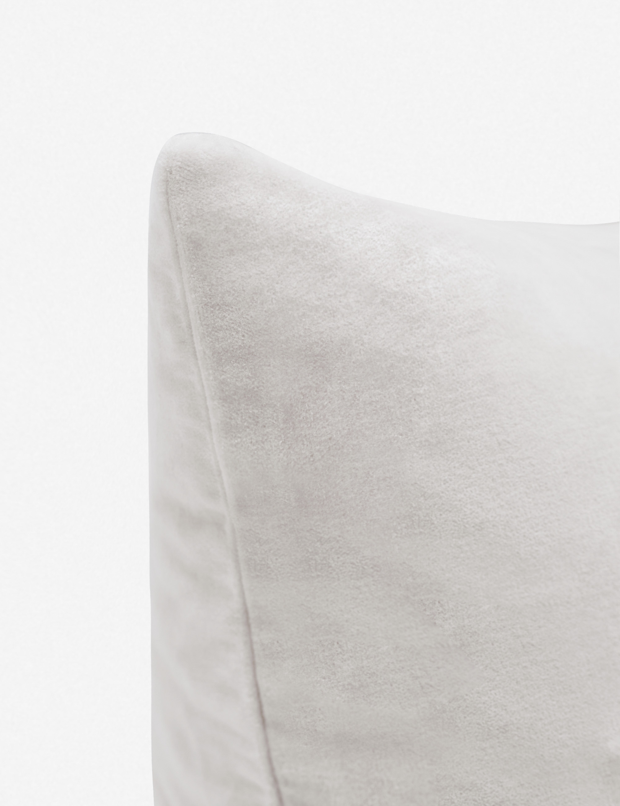Charlotte Velvet Pillow, Oyster - Image 2