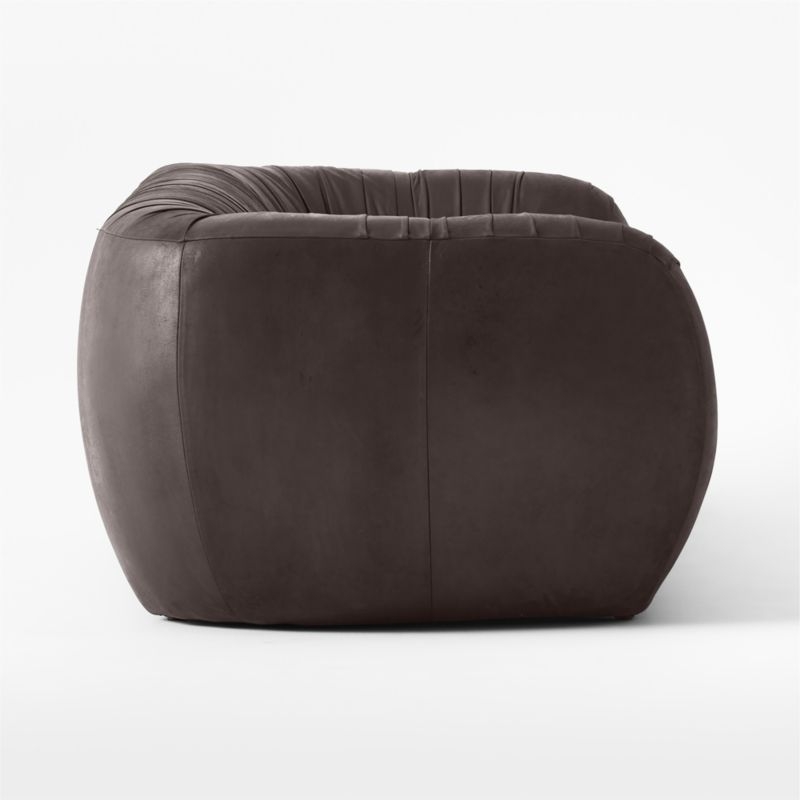 Cecil Black Leather Sofa - Image 3