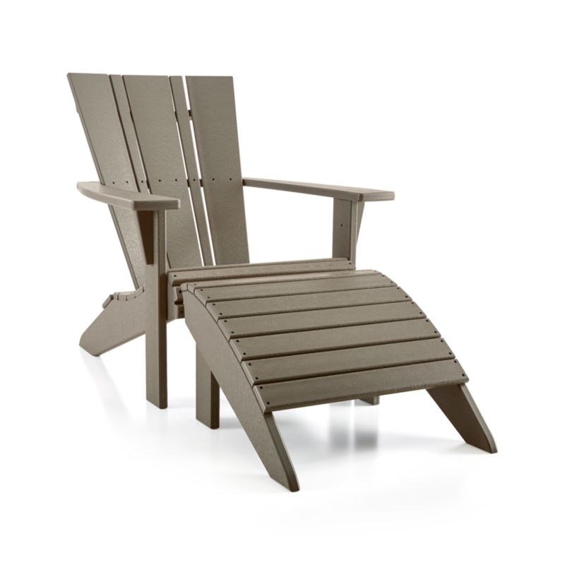 Vista II Slate Grey Outdoor Adirondack Chair by POLYWOOD® - Image 8