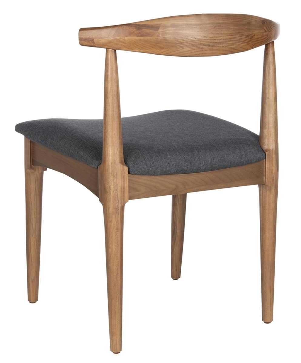 Narelle Retro Dining Chair, Walnut & Gray, Set of 2 - Image 4
