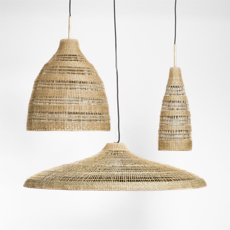 Nossa Small Natural Woven Pendant Light - Image 5
