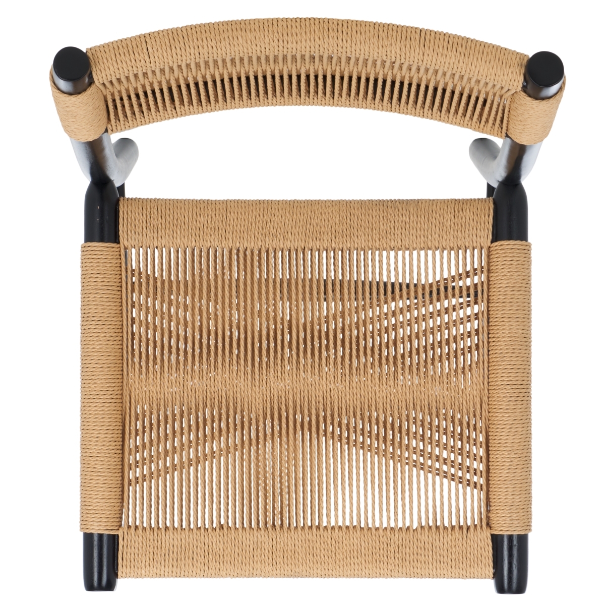 Masha Rope Dining Chair - Natural / Black - Safavieh - Image 5