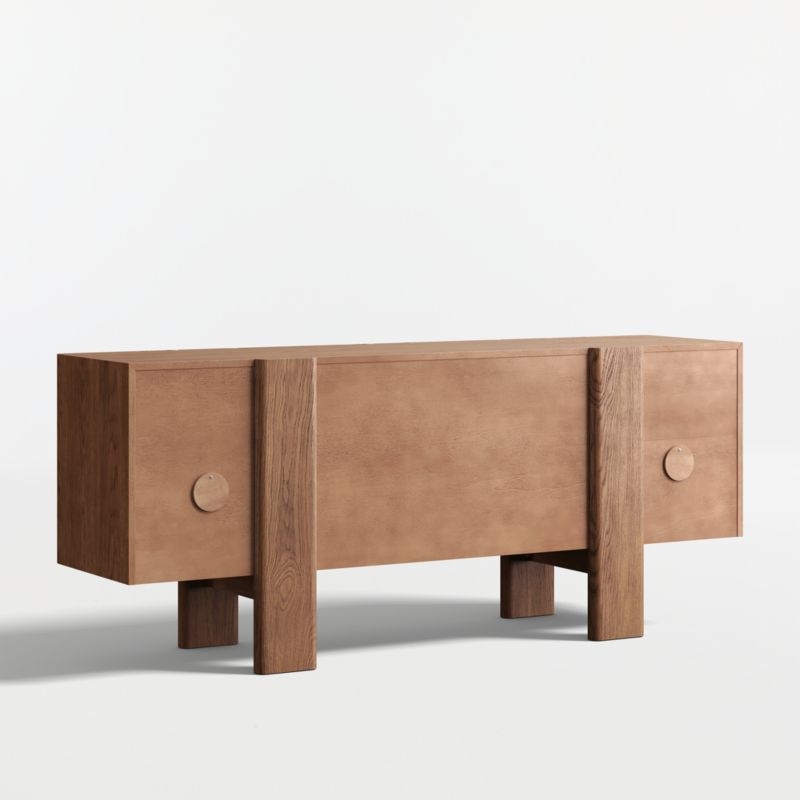 Hearth 76" Oak Credenza - Image 1