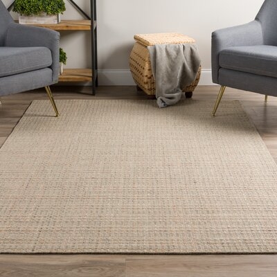 Fyffe Hand Tufted Wool Taupe Area Rug - Image 0