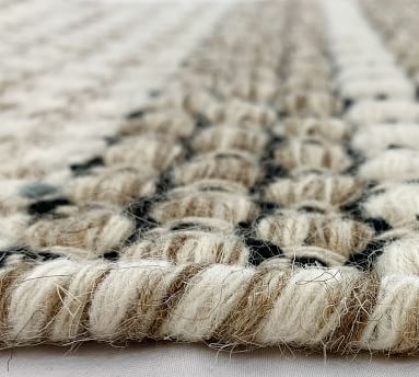 Jinnie Handwoven Wool Rug , 5 x 8', Granite - Image 2