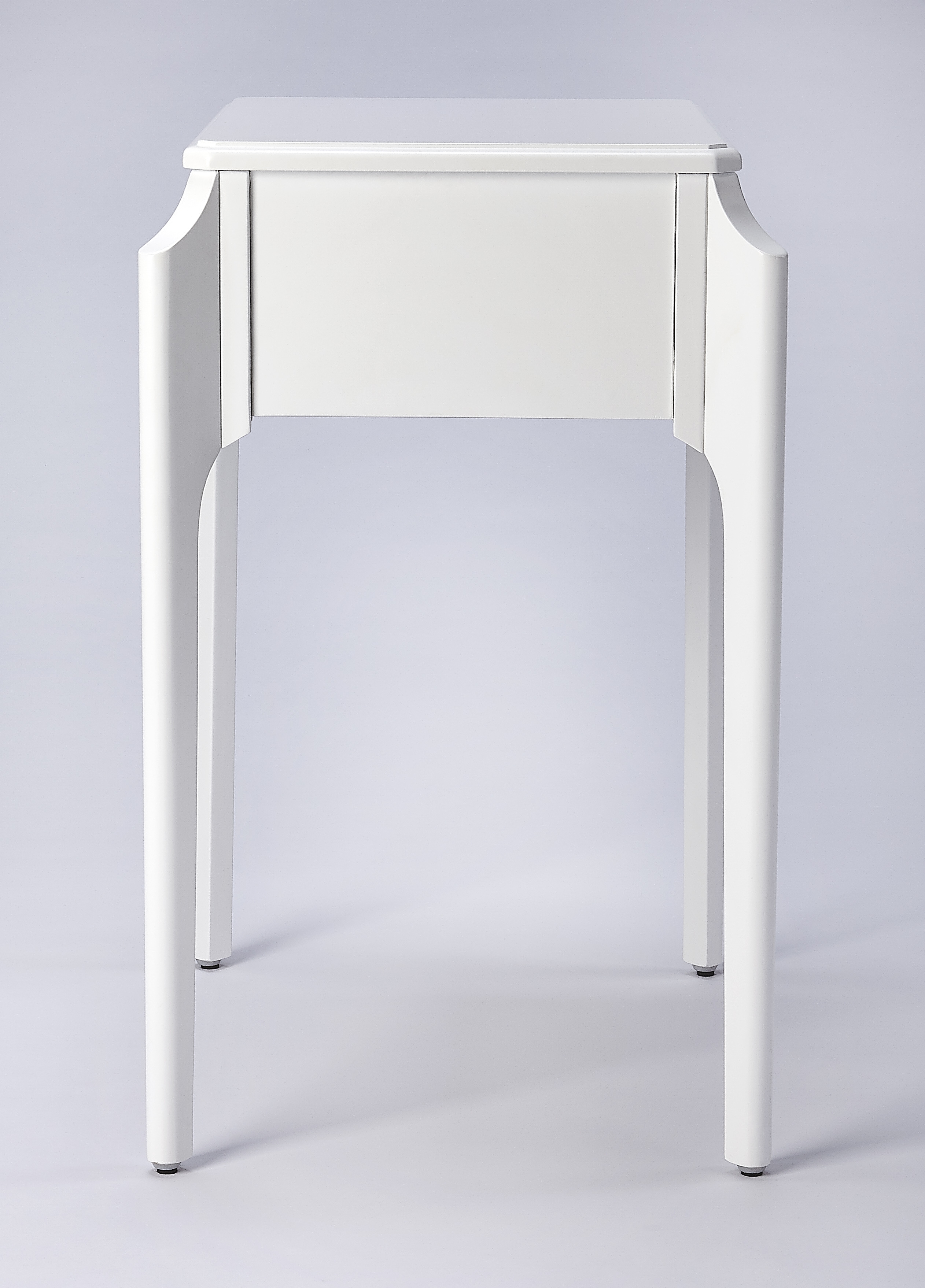 Wilshire Smooth White Nightstand - Image 3