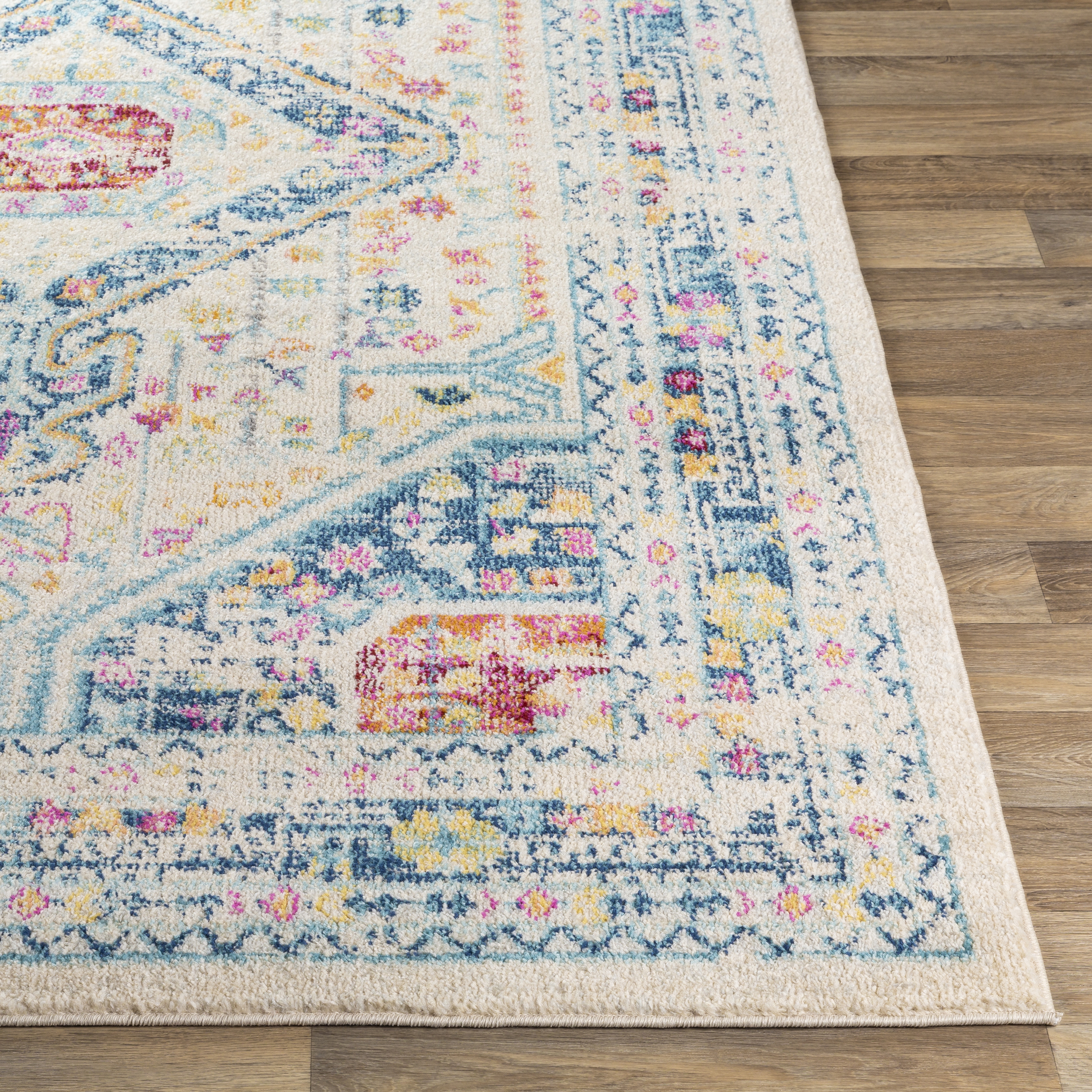 Norwich Beige Indoor 2'7" x 7'3" Machine Woven Rug - Image 2