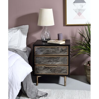 Spangler 3 Drawer Nightstand - Image 0